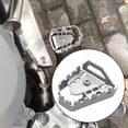 thumbnail image 3 of Pedales de freno trasero Cola de aluminio para motocicletas almohadilla de extensión de palanca plata, 3 of 8