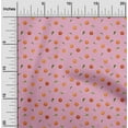 thumbnail image 1 of oneOone Organic Cotton Poplin Twill Fabric Leaves & Orange Fruit Decor Fabric Printed BTY 42 Inch Wide, 1 of 4