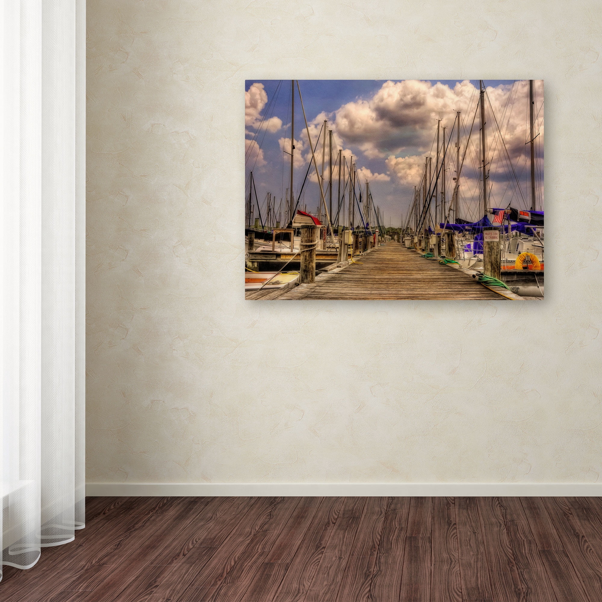 Trademark Fine Art "Pirates Cove" Canvas Art by Lois Bryan