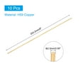 thumbnail image 2 of Uxcell 10 Pcs Brass Round Rod, 2.3mm x 8" Lathe Bar Stock H59 Brass Round Stock, Copper, 2 of 5