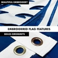 thumbnail image 2 of G128 - 6 Feet Tangle Free Spinning Flagpole (Black) South Carolina Flag Brass Grommets Embroidered 3x5 ft (Flag Included) Aluminum Flag Pole, 2 of 7