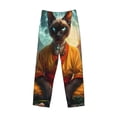 thumbnail image 6 of Daiia Moonlit Hairless Cat Monk Men's Sleep Pant with Pockets and Drawstring,Pajama Pants-X-Large, 6 of 9