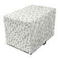 thumbnail image 1 of Botany Dog Crate Cover, Simplistic Continuous Olive Branch Pattern, Easy to Use Pet Kennel Cover Small Dogs Puppies Kittens, 7 Sizes, White Pastel Green, by Ambesonne, 1 of 6