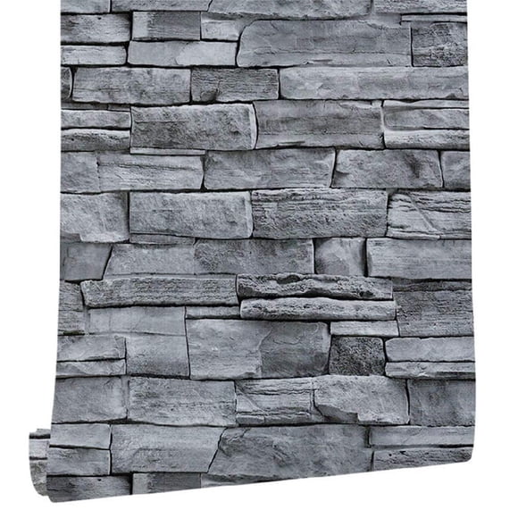 TIELUTT 3D Self- Brick Wall Wallpaper 0.45 x 6 M Industrial Wall Stickers Wall Wallpaper Stickers Rainbow Stickers for Wall Butterflies 3d Quote Wall Decals Girl Bedroom Wallpaper