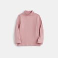 thumbnail image 2 of yoeyez Girls Boys Long Sleeve Basic Shirts High Neck Candy Color Pullovers Tops Lightweight Loose Fitted Soft T-shirts for Children Spring Clothes Gray 8-10 Years, 2 of 6