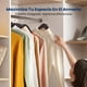 thumbnail image 5 of Ganchos de Madera Premium Serenelife, Ahorradores de Espacio, Resistentes, con Gancho Metálico Giratorio de 360°, para Abrigos, Pantalones y Vestidos, Marrón, Pack 50, 5 of 7