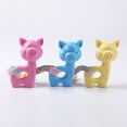 thumbnail image 3 of jiaroswwei Dog Interactive Toy Comfortable Bite Resistant Soft Animal Shape Small Medium Dog Teething Toy for Indoor, 3 of 8