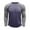 Dark Blue, variant on Stamzod Plus Size Mens Long Sleeve Shirt Men Clothes Fashion Patchwork Print Pullover Trendy Shirts Graphic Tee Tops