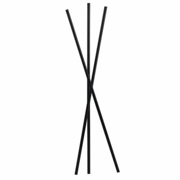 EcoQuality 7.5 Inch Black Plastic Coffee Stirrer - For Mixing Hot and Cold Beverages, Coffee Shops, Cafes, Offices, Parties, and Catering (100)
