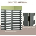 thumbnail image 4 of HOMCOM 5' 4 Panel Room Divider Wall, Privacy Screen Panels, White Grey, 4 of 9
