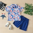 thumbnail image 2 of Utlike Boys Outfits With Polo Shirt & Shorts Summer Cartoon Building Balloon Print Preppy Toddler Clothes Gentleman Outfit Size 6 Months-12 Months, 2 of 9