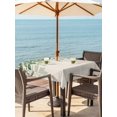 thumbnail image 3 of Outdoor Tablecloths with Umbrella Hole & Zipper, Green Leaves 54x54 Inch Square Tablecloths, Summer Botanical Waterproof Table Cloth, Patio/Pool/Picnic Table Covers, 3 of 8