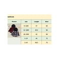 thumbnail image 2 of Canrulo Toddler Baby Boy Plaids Print Hooded Shirt Long Sleeve Button Closure Pocket Hoodie Tops Black 2-3 Years, 2 of 9