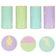 thumbnail image 4 of 4pcs Round Tinplate Money Saving Pot Piggy Bank Coin Bank Coin Container, 4 of 7