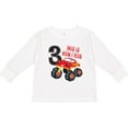 thumbnail image 3 of Inktastic Monster Truck How I Roll 3rd Birthday Boys Long Sleeve Toddler T-Shirt, 3 of 5