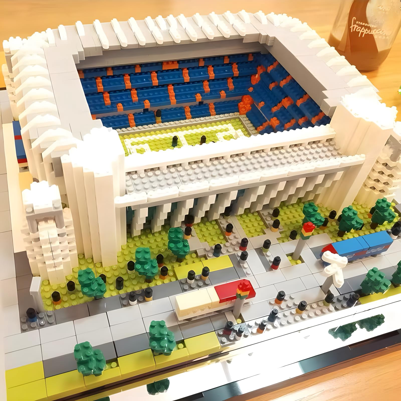 Barcelona Style Soccer Stadium Building Blocks Sets Toys Football Architecture Model Kits Gifts for Adults Kids Boys 3500+Pieces