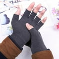 thumbnail image 4 of Magic Knitwear Knit Solid Gloves Finger Half Finger Mitten, 4 of 5