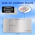 thumbnail image 5 of Uiaoiais License Plate Thankful Grateful Blessed Lettering License Plate Cover Aluminum License, 5 of 7