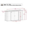 thumbnail image 3 of Arrow 10 x 4 x 6 ft Green Shed, 3 of 7