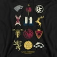 thumbnail image 2 of Game of Thrones House Sigils Unisex Adult Pull-Over Hoodie,Black, Large, 2 of 5