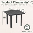 thumbnail image 3 of YODOLLA 2-Piece Patio Dining Set, Wicker Frame Bench & Rectangular Side Table, 3 of 8
