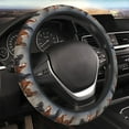 thumbnail image 5 of Cauagu Running Horses Print Car Steering Wheel Cover - Universal Car Accessory for Diverse Cars for Steering Wheel with a Diameter of 14.5"-15", 5 of 6