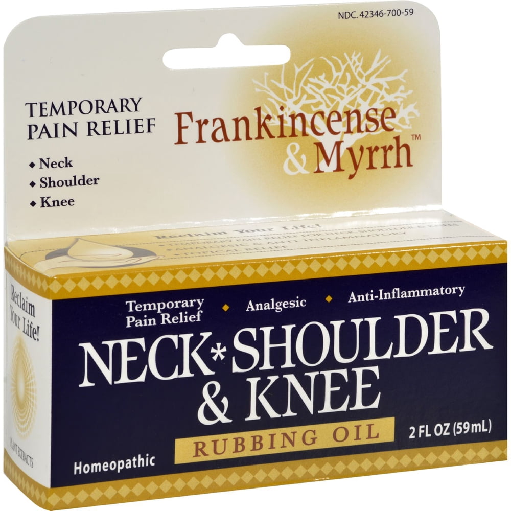 Frankincense and Myrrh Neck, Shoulder, and Knee Oil 2 fl oz Walmart