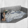 thumbnail image 6 of Kraken Soft Flannel Fleece Throw Blanket, Squid in Classic Line Art Styled Graphic Nautical Marine Sea Creature Image Art, Cozy Plush for Indoor and Outdoor Use, 60" x 80", Blue, by Ambesonne, 6 of 6
