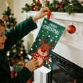 thumbnail image 6 of BNNG Christmas Stockings, 18" Christmas Stocking Deer Santa Snowman Burlap Plaid Xmas Stocking Fireplace Hanging Stockings boots for Holiday Christmas Decor, 6 of 9