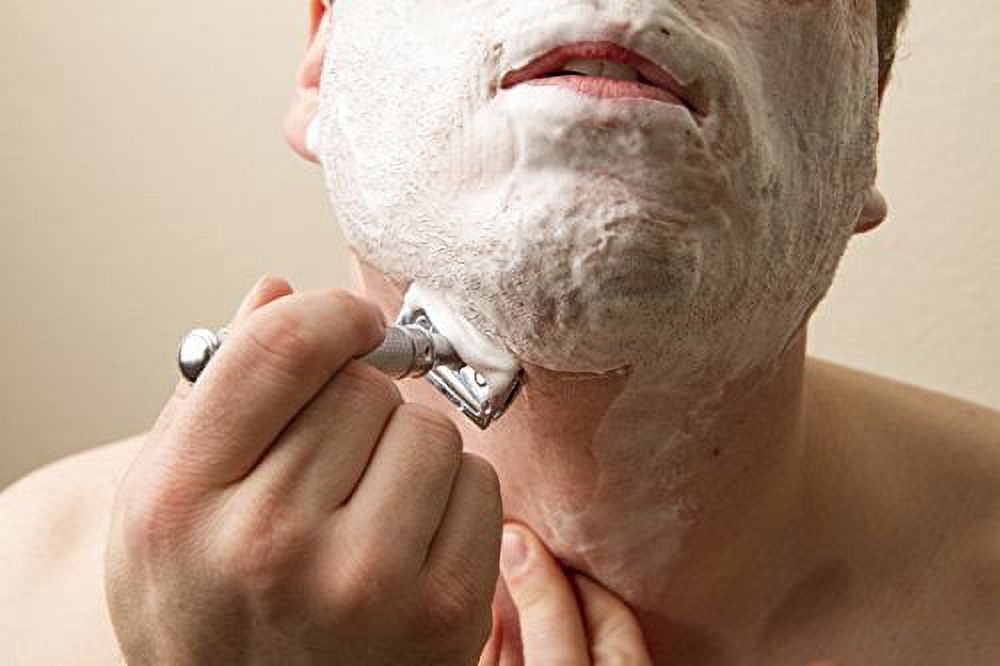 Bigfoot Shaves I Butterfly Open Double Edge Single Blade Safety Razor Kit I Classic Razor I Smooth Shave Without Razor Burns I Excellent Gift Idea I Includes Travel Case, Mirror & Blades I Silver