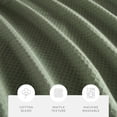 thumbnail image 6 of Cotton Blend Waffle Shower Curtain by Comfort Canopy, 72" x 72", Sage, 6 of 7