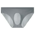 thumbnail image 1 of ylioge Silk Underwear for Men Briefs Lightweight Solid Color Stretchy Breathable Low Rise High-Cut Hipster Underpants, 1 of 2
