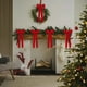 thumbnail image 4 of Velvet Christmas Tree Bow Ornament Decorative Bows for Holiday Garland Wreath Indoor Xmas Decorations Festive Party Home Decor Gift, 4 of 6