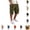 Army Green, variant on Cargo Shorts for Men Casual Lightweight Cotton Shorts Summer Classic Knee Length Short Pants Elastic Waist Wide Leg Trousers