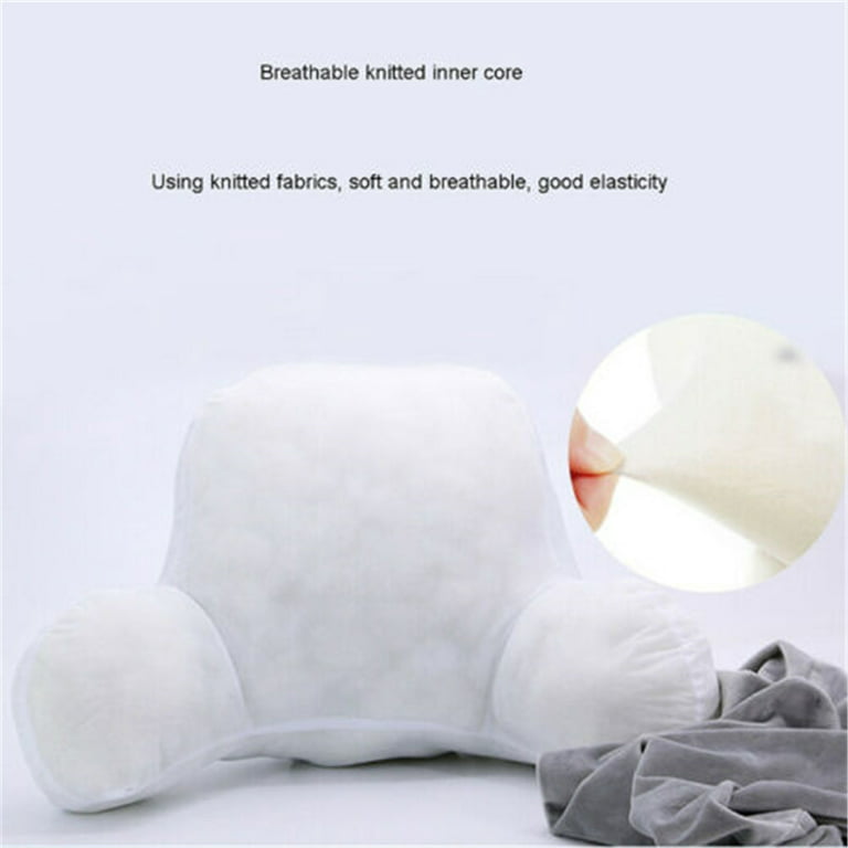 SDJMa Reading Pillow Large 20 Bed Rest Pillow with Arms for Sitting in Bed  or Couch-Backrest Reading Pillow Adult Back Pillows for Reading Watching TV  Gaming 