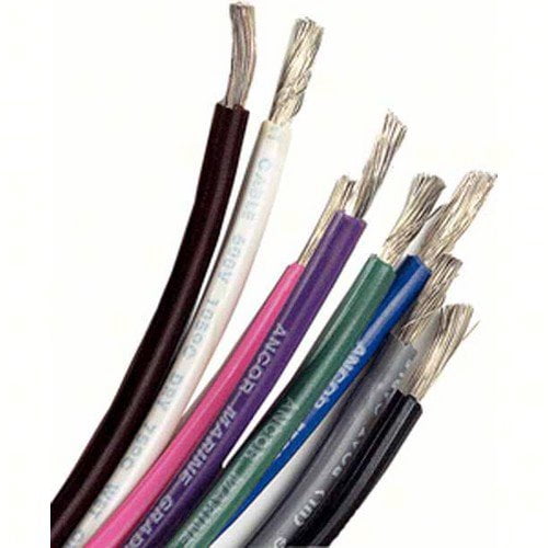 Tinned Copper Wire, 16 AWG (1mm2), Red - 25ft