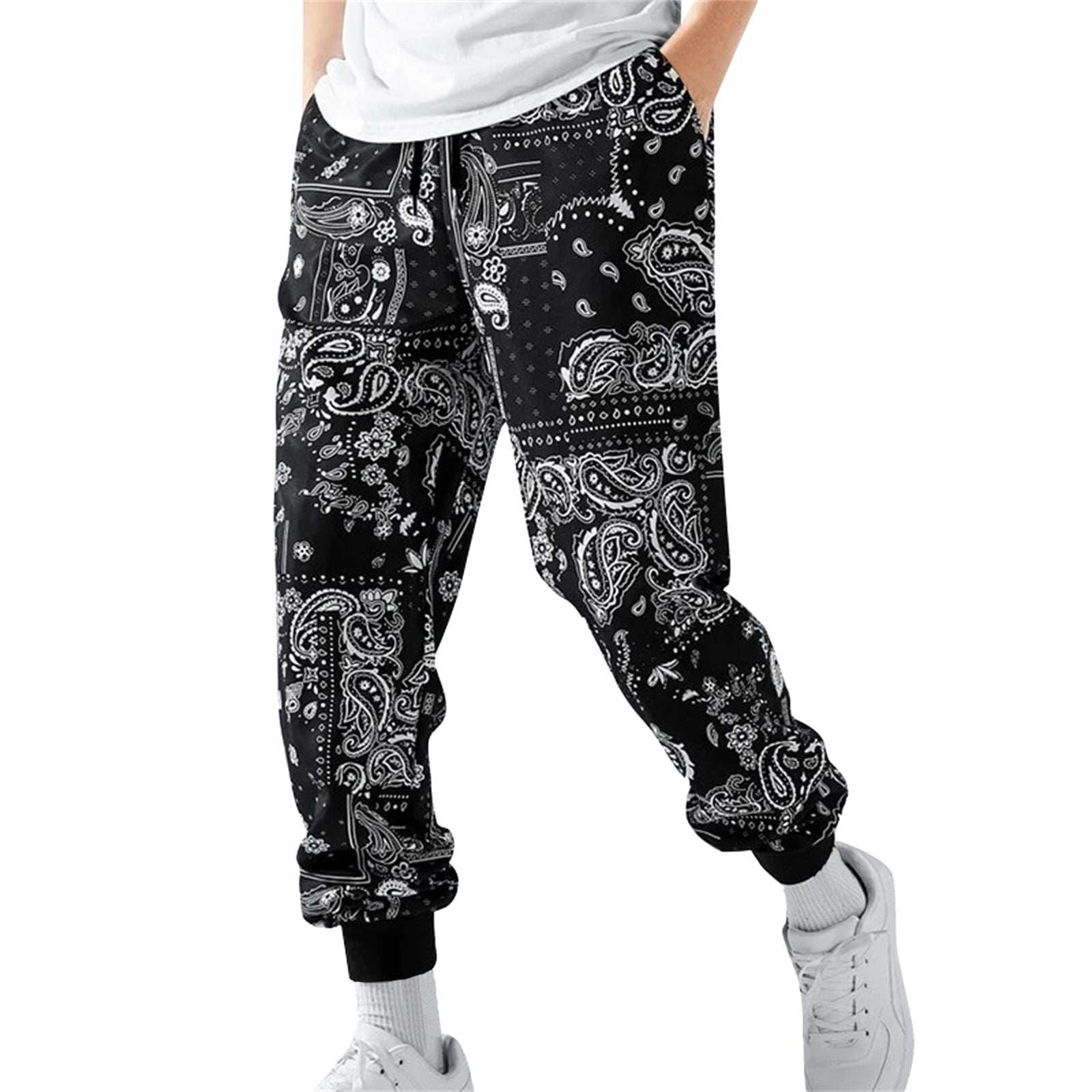 Durtebeua Sweatpants Lightweight Workout Cargo Pants Open Bottom