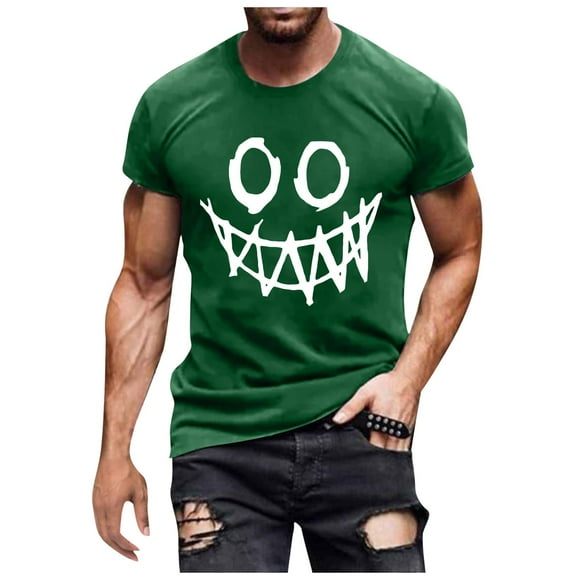 PMUYBHF Mens Graphic T-Shirts Rapper Men's Fashion Expression Printed T Shirt Casual Comfortable Top White Undershirts Men Tanktop Turtle Neck Shirt Men Tall