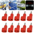 thumbnail image 1 of 10pcs/set 4 mm Sin Soldadoura de Plátano Sin Soldadoura tornillo abierto apilable 30V AC-60V DC Máximo 24a Para Equipos Industriales Electrónicos, 1 of 7