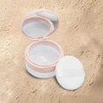 thumbnail image 4 of Makeup Powder Container Powder Box 20G Face Powder Flip Lid Refillable Cosmetic Jar Pink Grid Sifter, 4 of 8