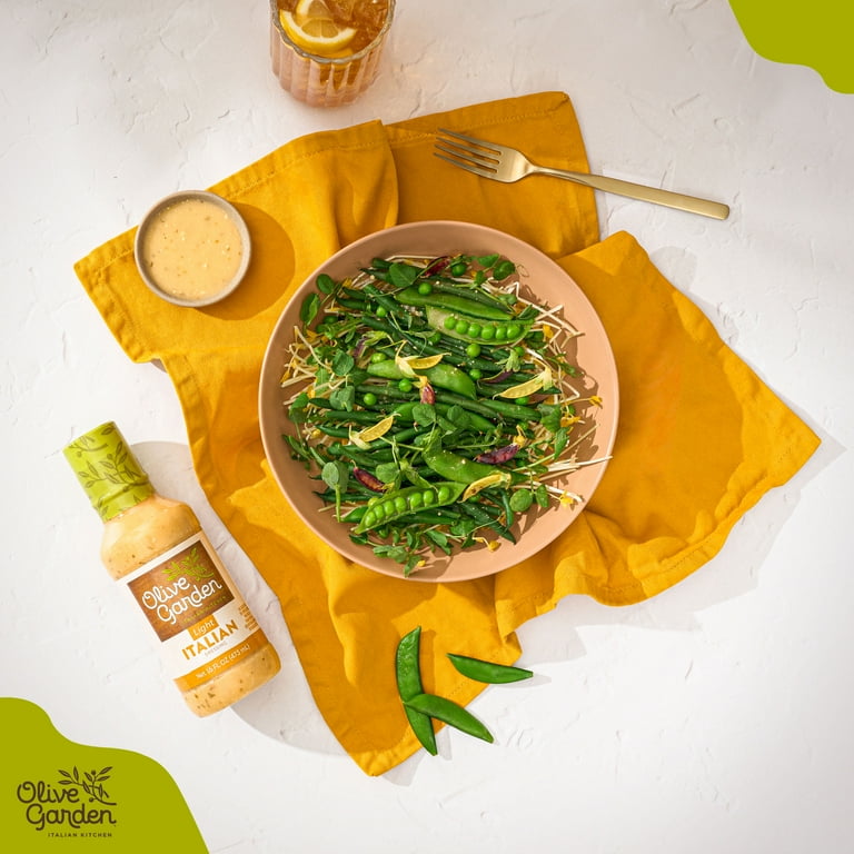 Olive Garden Light Italian Dressing 16 fl oz, Italian Spices Vinegar Oil Romano Cheese - Walmart.com Olive Garden Light Italian Dressing 16 fl oz, Italian Spices Vinegar Oil Romano Cheese - Walmart.com