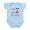 Sky Blue, variant on CafePress - 50% El Salvadorian 50% American 100% Beautiful Bod - Baby Light Bodysuit, Size Newborn - 24 Months