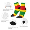 thumbnail image 4 of Adult Quarter Ankle Socks Rastafari Flag Cushion Ventilation Sports Socks, 4 of 7