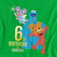 thumbnail image 2 of Sesame Street T-Shirt 6Th Birthday Unisex Graphic Tee For Men & Women, 2 of 7