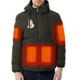 thumbnail image 5 of Busydd Heated Jacket for Men and Women Halloween Print Pockets Heated Jacket Electric USB Rechargeable Heated Coat Winter Warm Long Sleeve Hooed Jackets with 11 Heating Zones Plus Size S-4XL, 5 of 6
