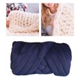 thumbnail image 6 of Chunky Yarn Jumbo Tubular Yarn Washable Tube Giant Yarn Arm Knitting Soft Yarn 250G Bulky Yarn for Macrame, Crochet, Scarf, Weaving, Pet Bed Deep Blue, 6 of 9