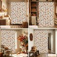 thumbnail image 5 of Shower Curtains for Bathroom-36"x72",Thanksgiving White Pumpkin Waterproof Bath Curtain Grommet Shower Curtain Set with Hooks, 5 of 9