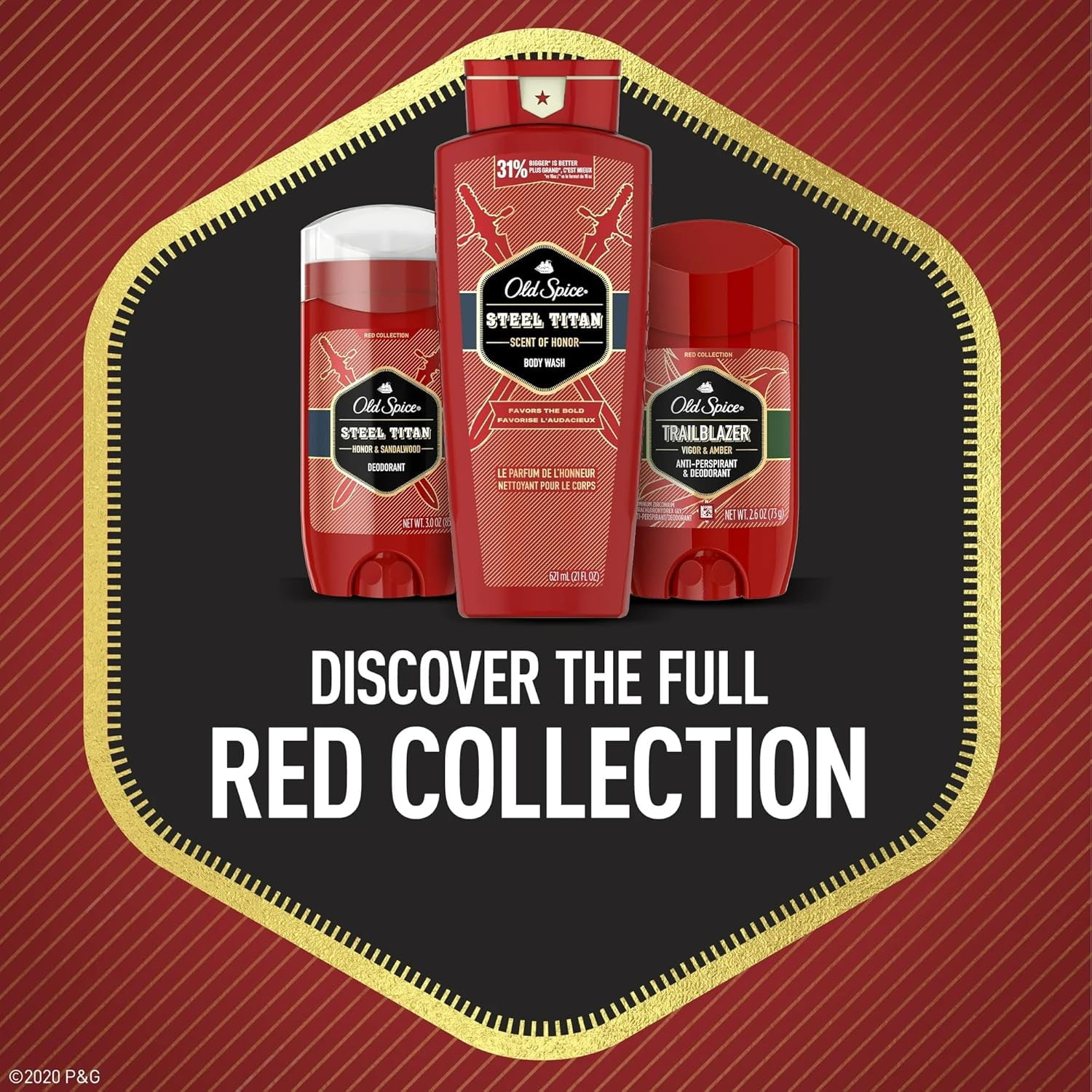Old Spice Red Zone Swagger Anti-Perspirant and Deodorant Gel, 3.8 oz, 3 Pack