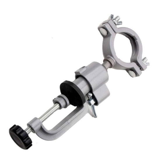 360 Rotating Clamp On Benches Vise Featuring Electric Drill Holders for Metalworking DIY