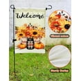 thumbnail image 4 of Set Of 2 Fall Pumpkin Welcome Garden Flags, Double Sided, 12"x18", Polka Dots & Buffalo Plaid, Best For Fall/Thanksgiving Decorations, 4 of 6